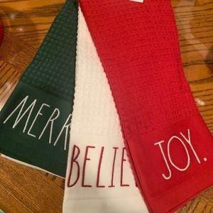Rae Dunn Christmas Towels For the bath or Kitchen